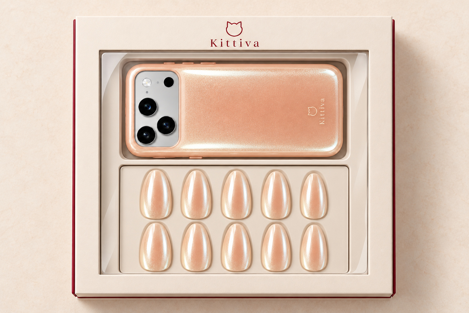 Pack Champagne Silk en su caja