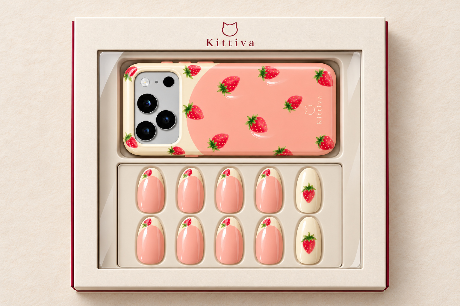 Pack Strawberry Kiss en su caja