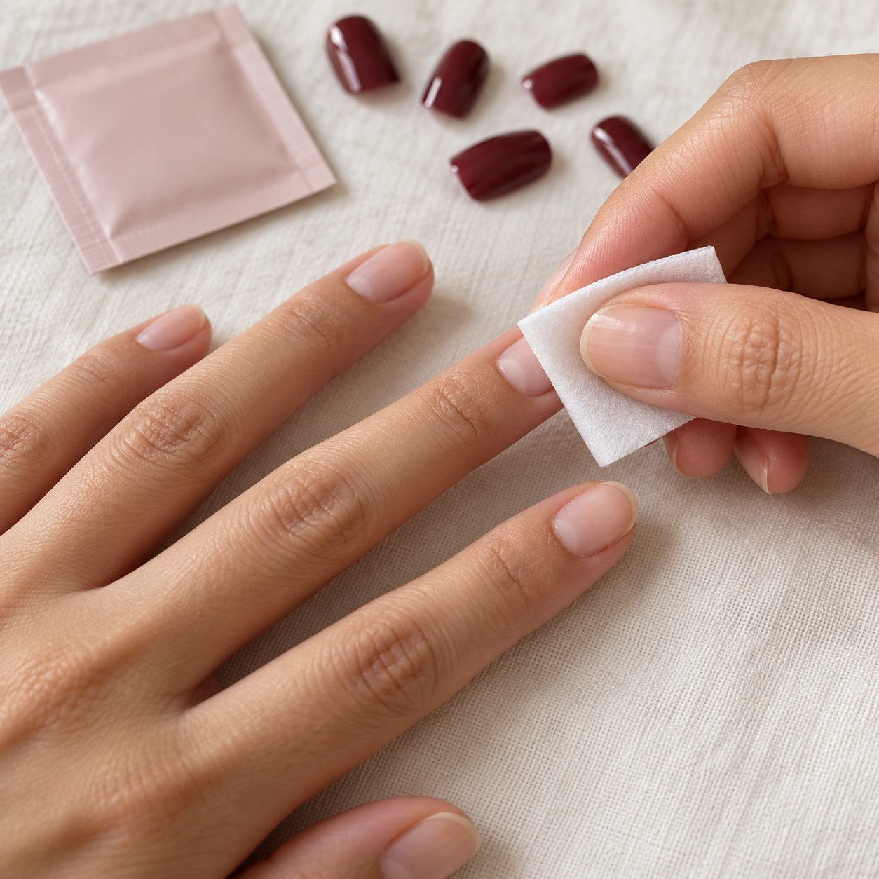 Preparación de las uñas antes de la colocación