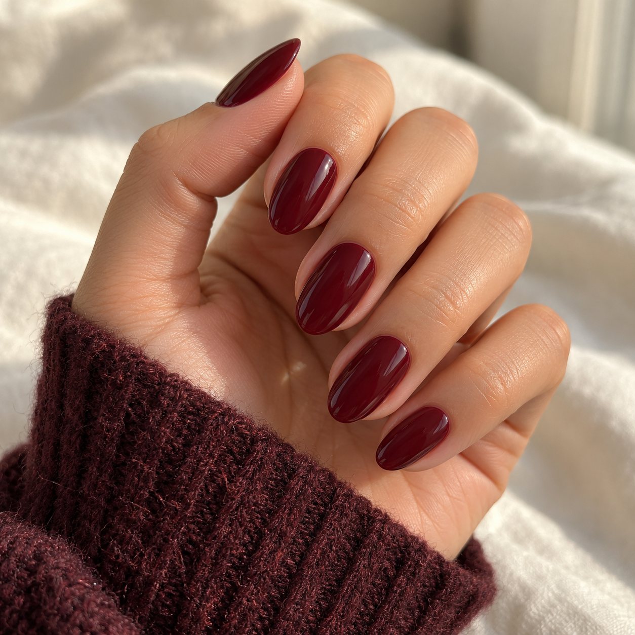 Detalle de una manicura terminada